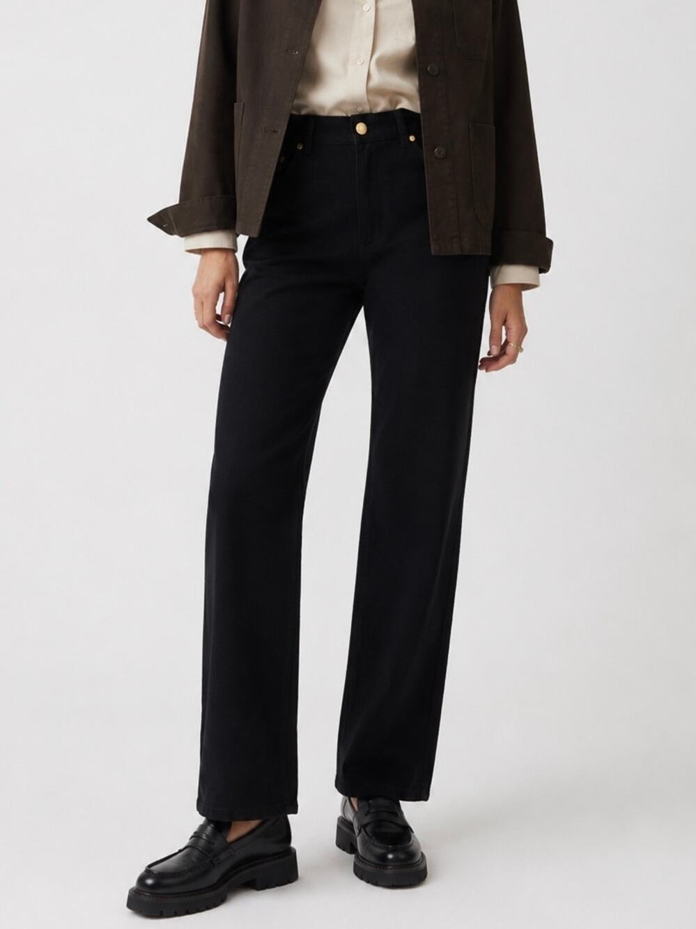 ESCADA Stretch Wool Pants Classic Black Trousers Slacks Designer